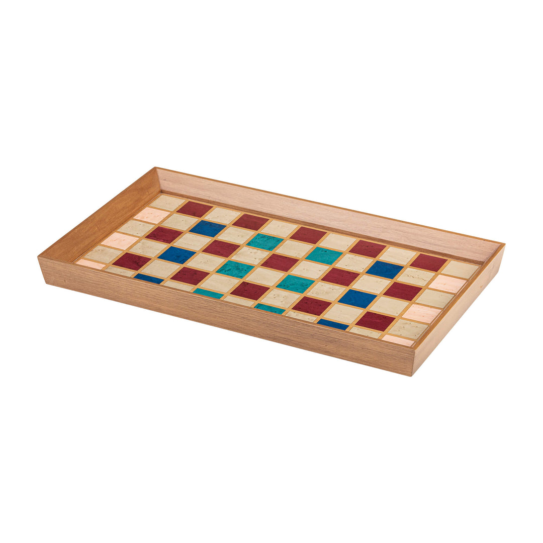 Rectangle Serving Tray - Chess Pattern