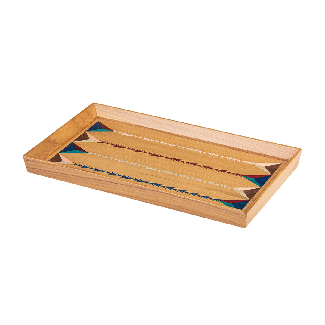 Rectangle Serving Tray - Linear Pattern